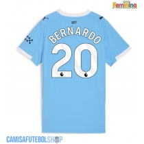 Camisa de time de futebol Manchester City Bernardo Silva #20 Replicas 1º Equipamento Feminina 2025-26 Manga Curta